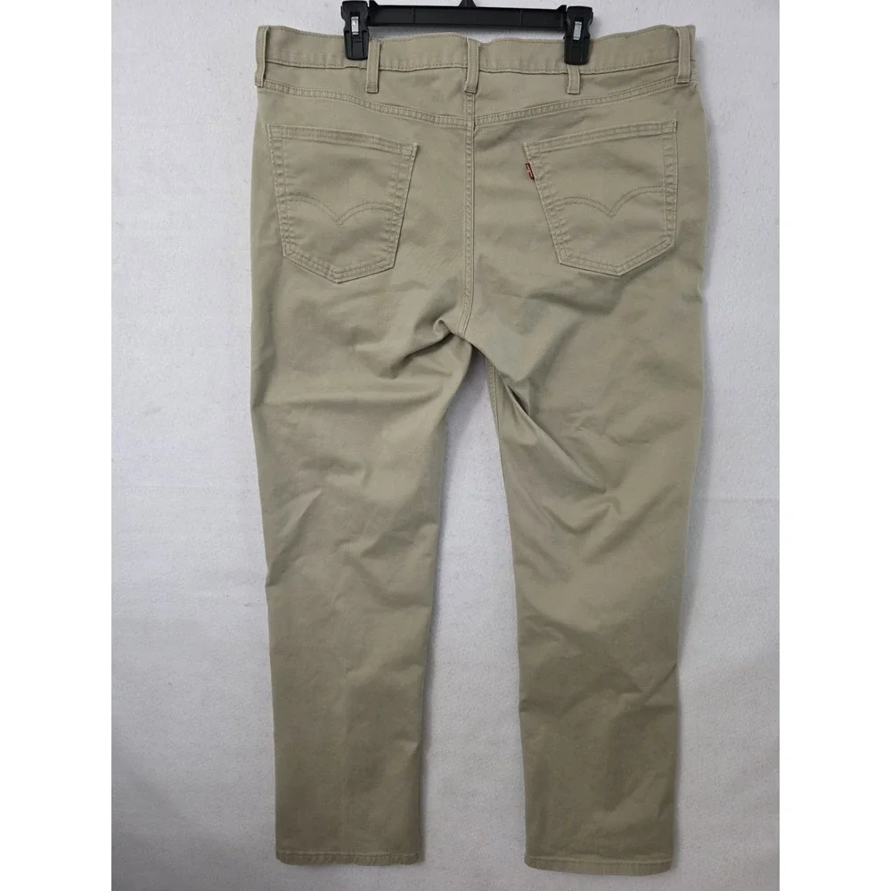 Levis 502 Taper Fit All Seasons Tech Pants Mens 40x34 Color Khaki